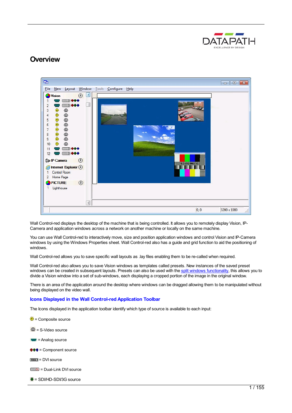 Datapath Wall Control User Manual | 155 pages
