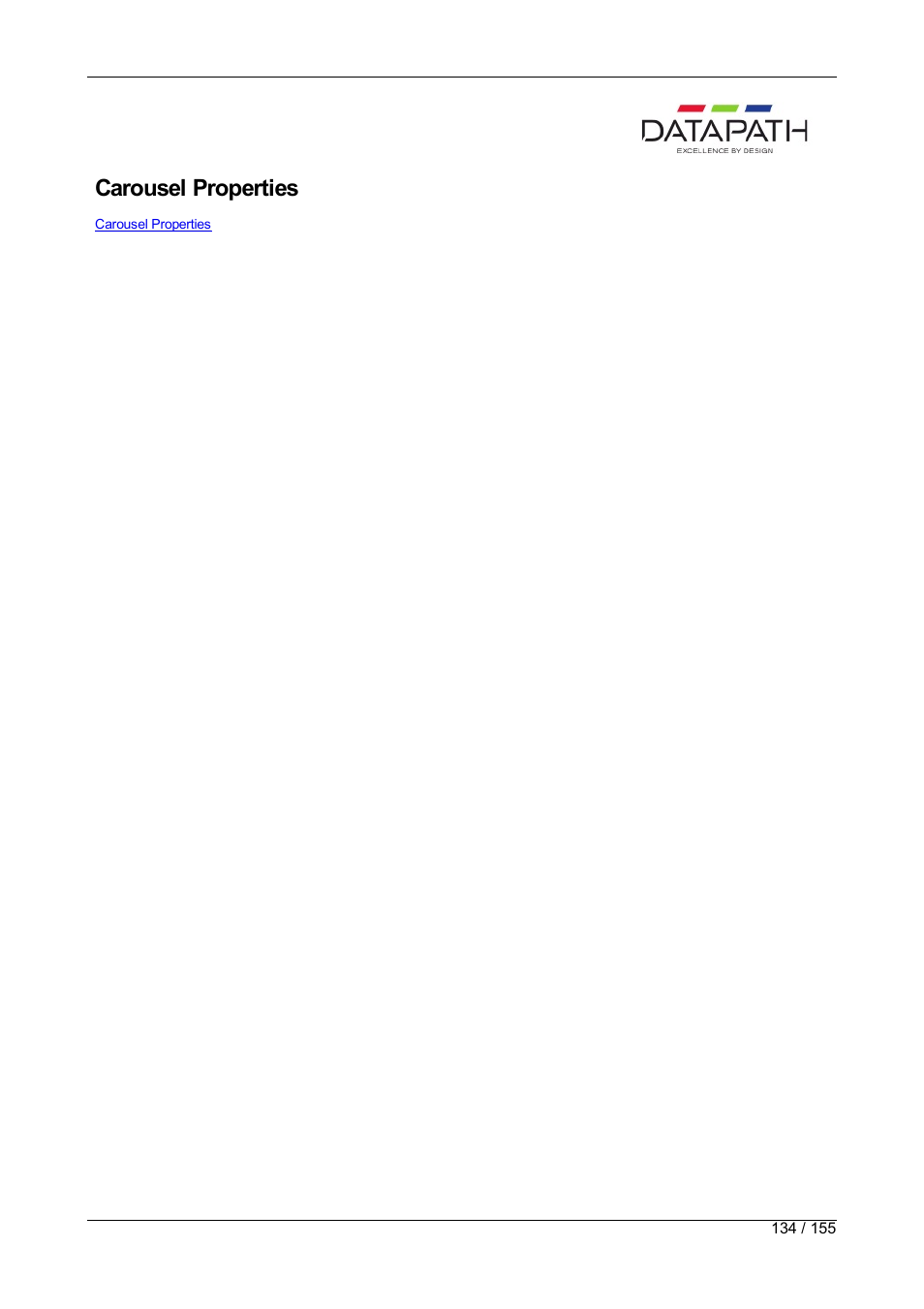 Carousel properties | Datapath Wall Control User Manual | Page 134 / 155