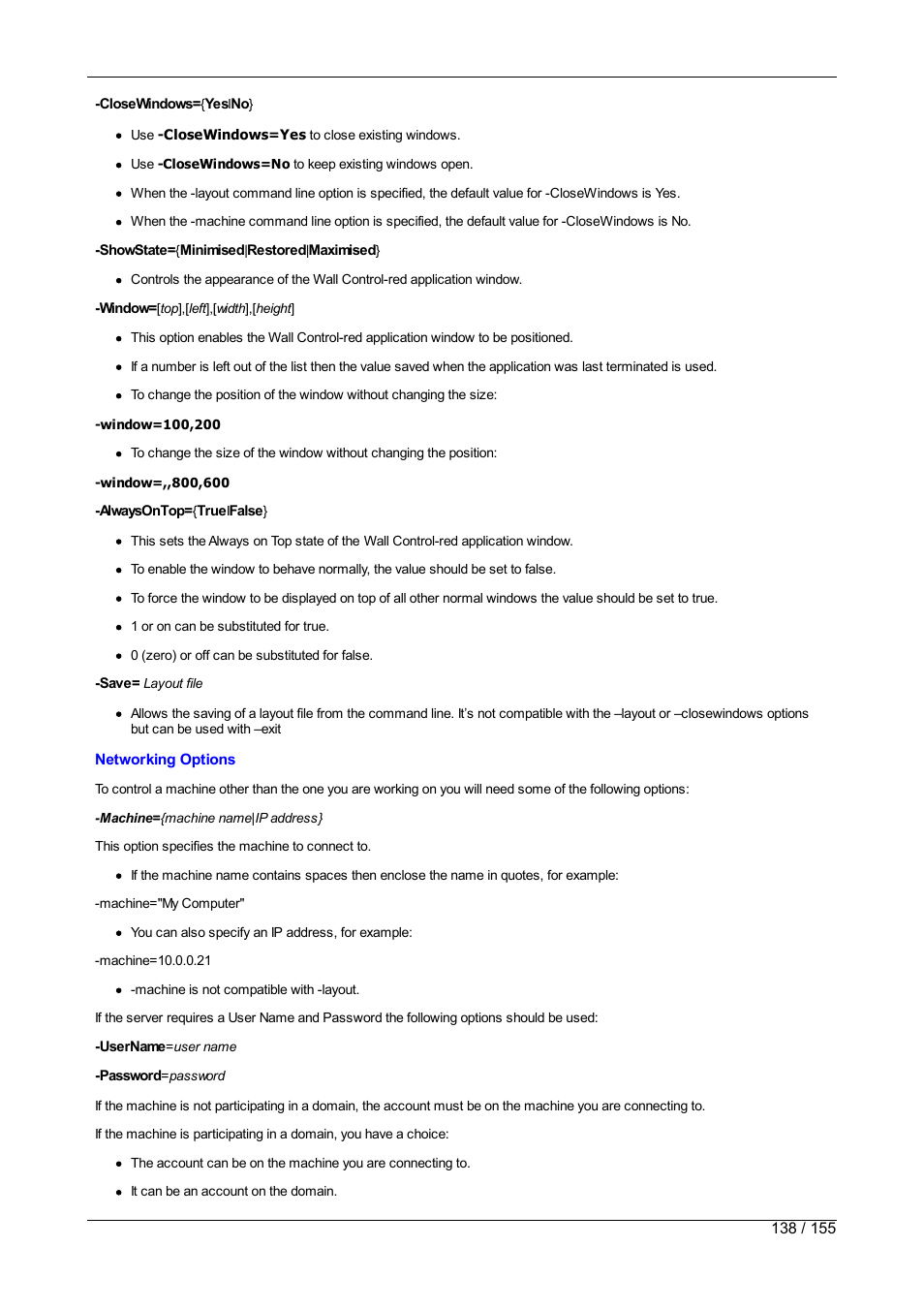 Datapath Wall Control User Manual | Page 138 / 155