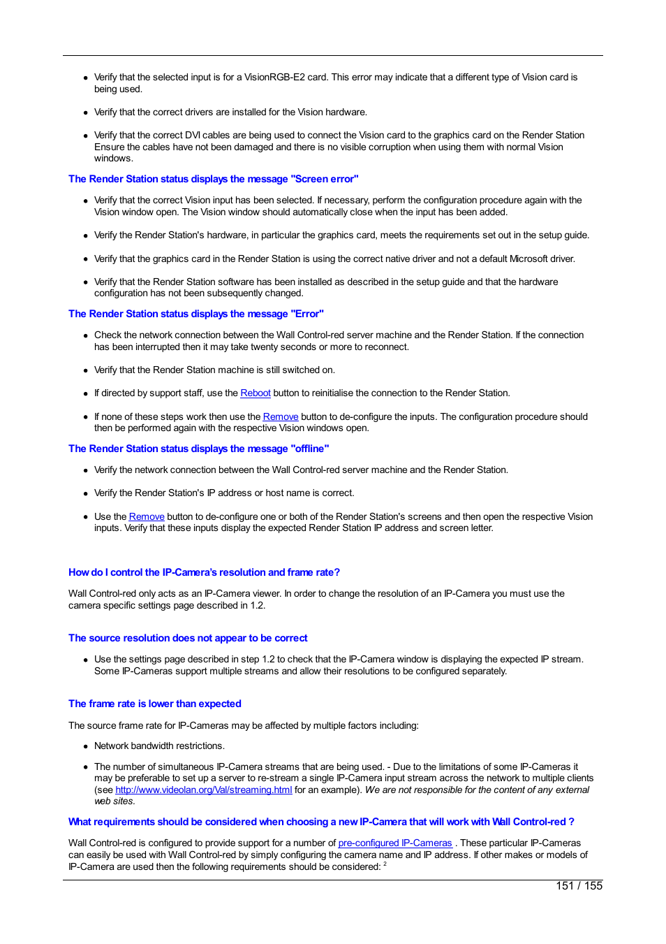 Datapath Wall Control User Manual | Page 151 / 155