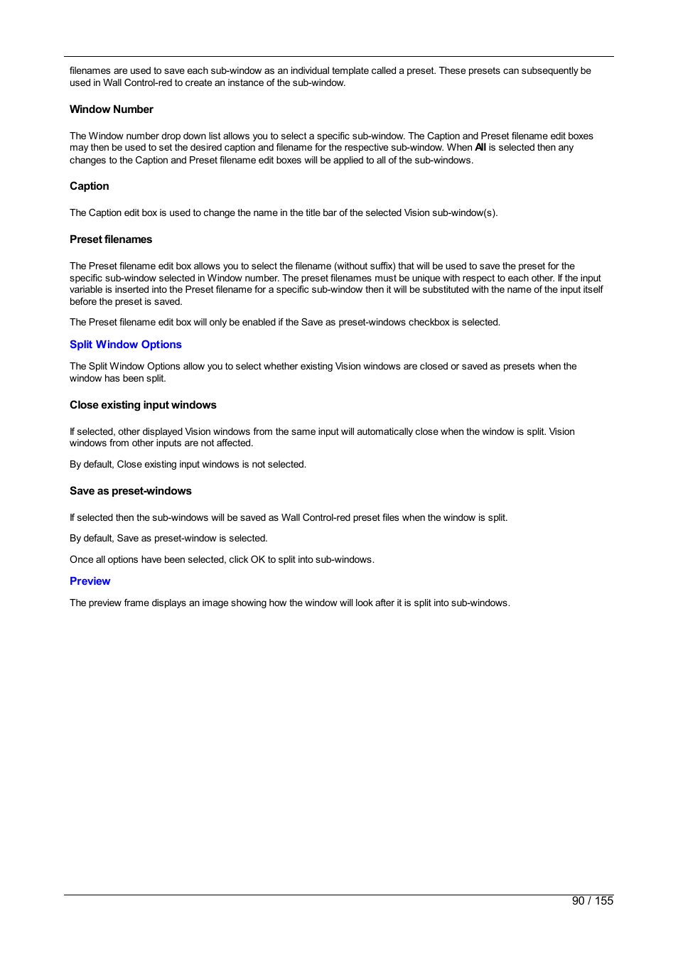 Datapath Wall Control User Manual | Page 90 / 155