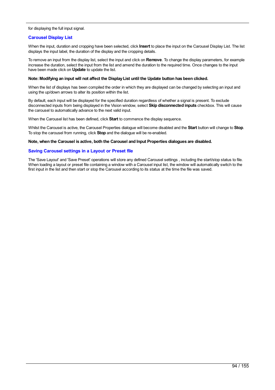 Datapath Wall Control User Manual | Page 94 / 155