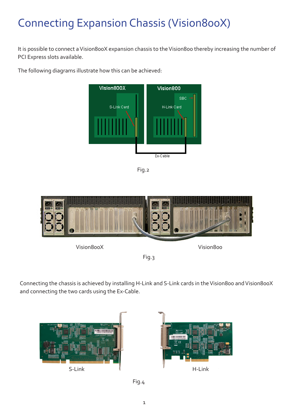 Connecting expansion chassis (vision800x) | Datapath Vision800X User Manual | Page 3 / 7