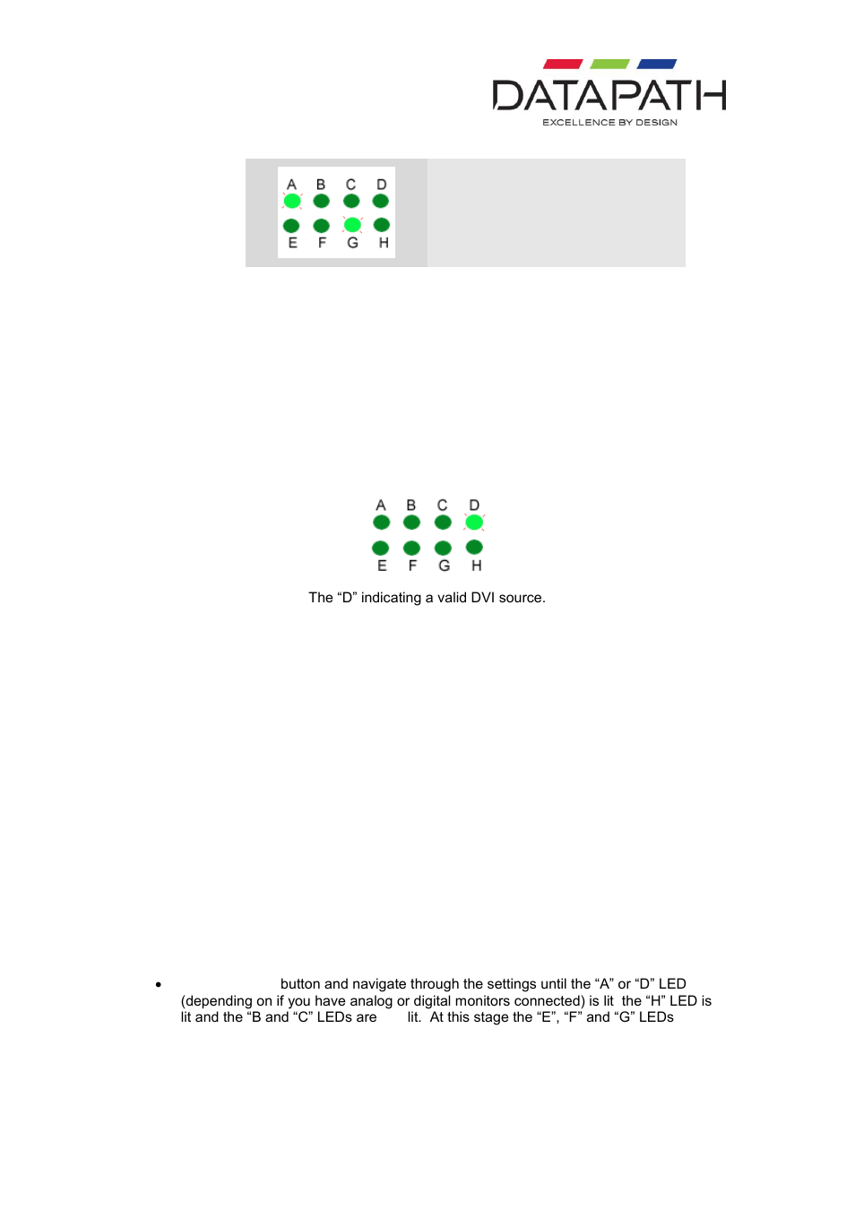 Dvi input mode, Display data channel (ddc) preferred timing | Datapath VQS-01 User Manual | Page 13 / 28