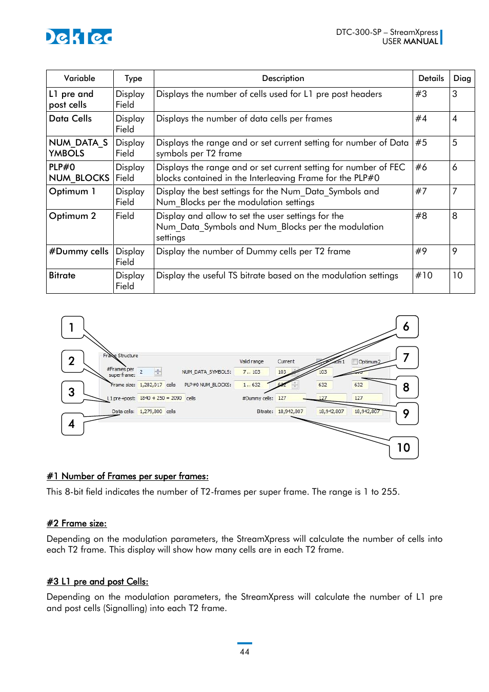 DekTec DTC-300 StreamXpress User Manual | Page 44 / 73