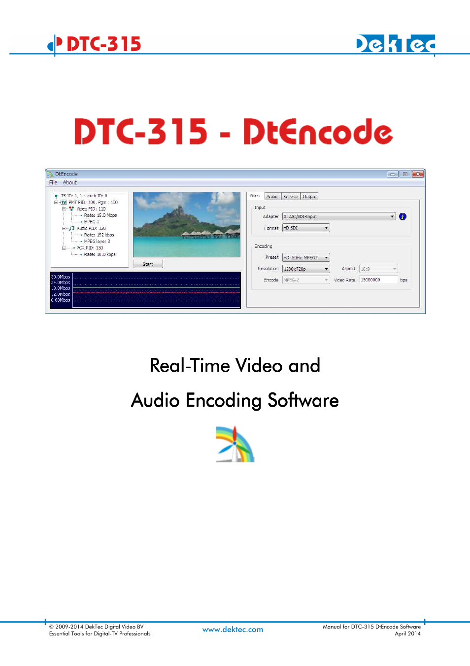 DekTec DTC-315 DtEncode User Manual | 29 pages
