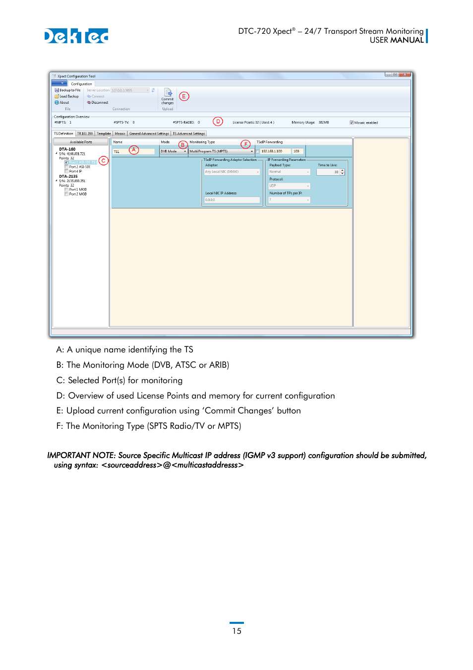DekTec DTC-720 Xpect User Manual | Page 15 / 32