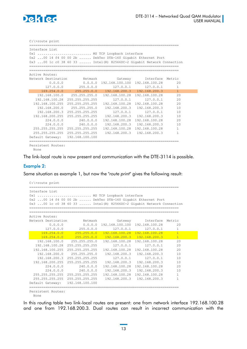 DekTec DTE-3114 IP to 4x QAM User Manual | Page 13 / 50