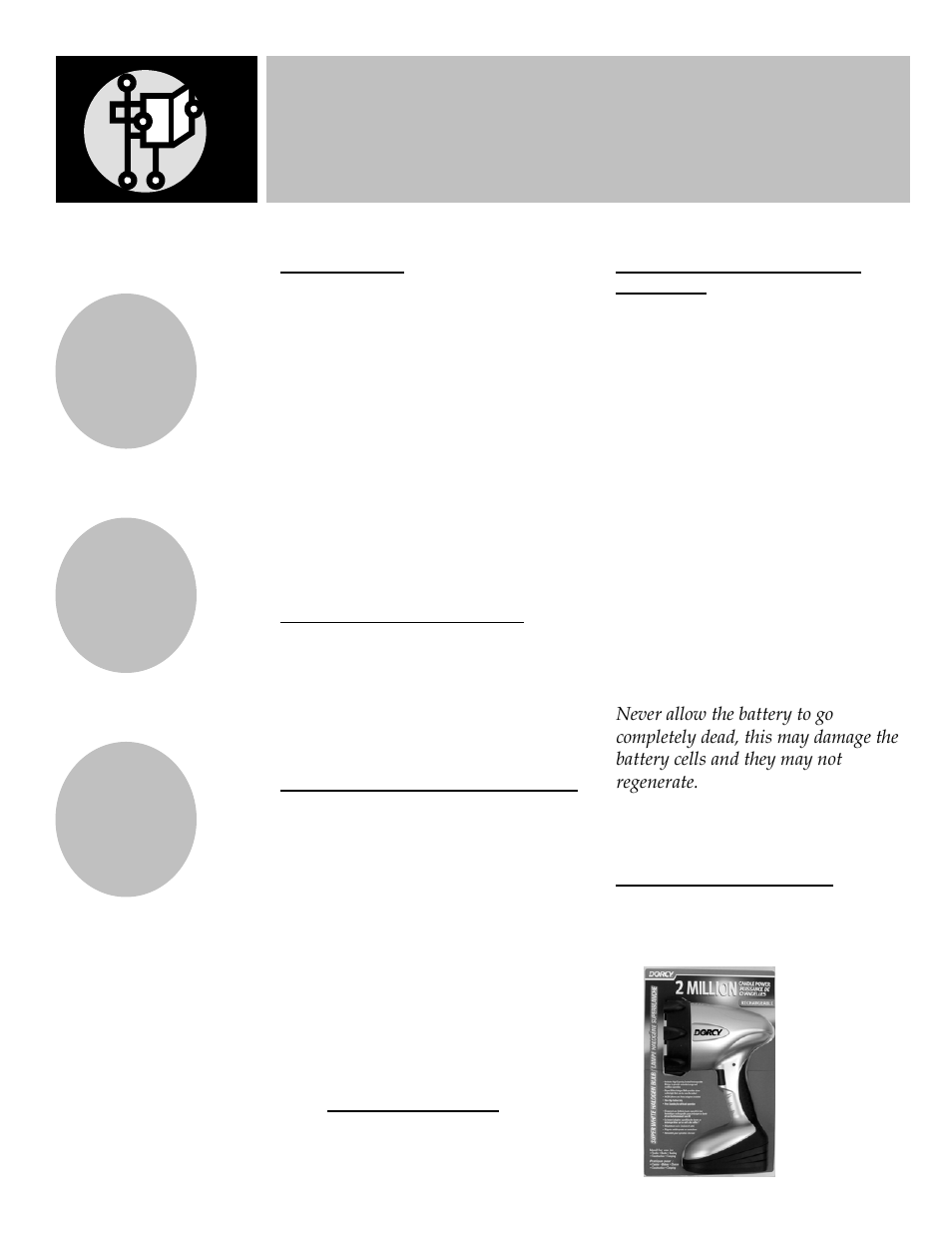 Dorcy 41-1086 User Manual | 3 pages