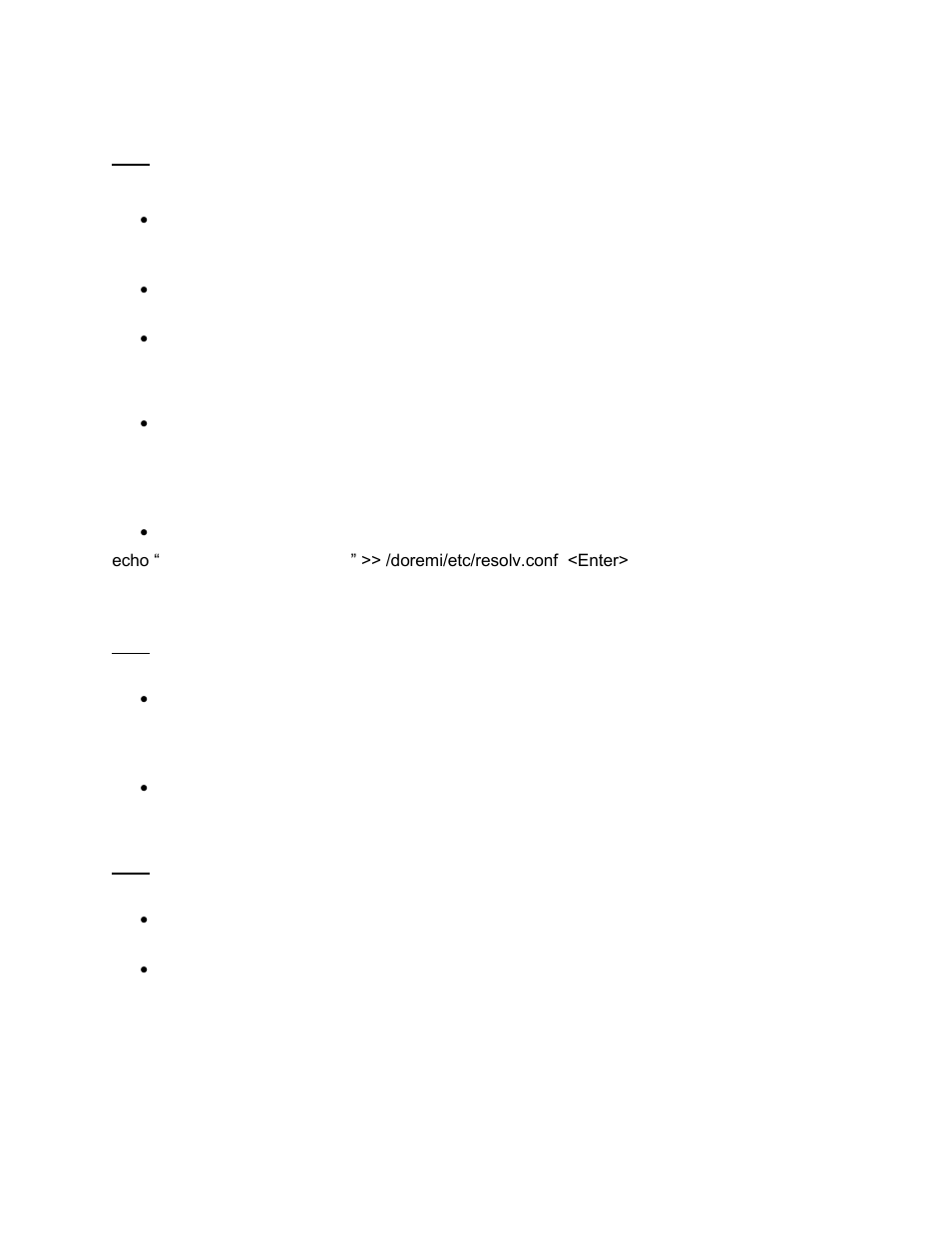Configuring the network via cli, Ip configuration, Ntp servers (optional) | Dns (required for ntp), Configuring the transmitter's auditorium number, 3 configuring the transmitter's auditorium number | Doremi AccessLink User Manual | Page 41 / 62