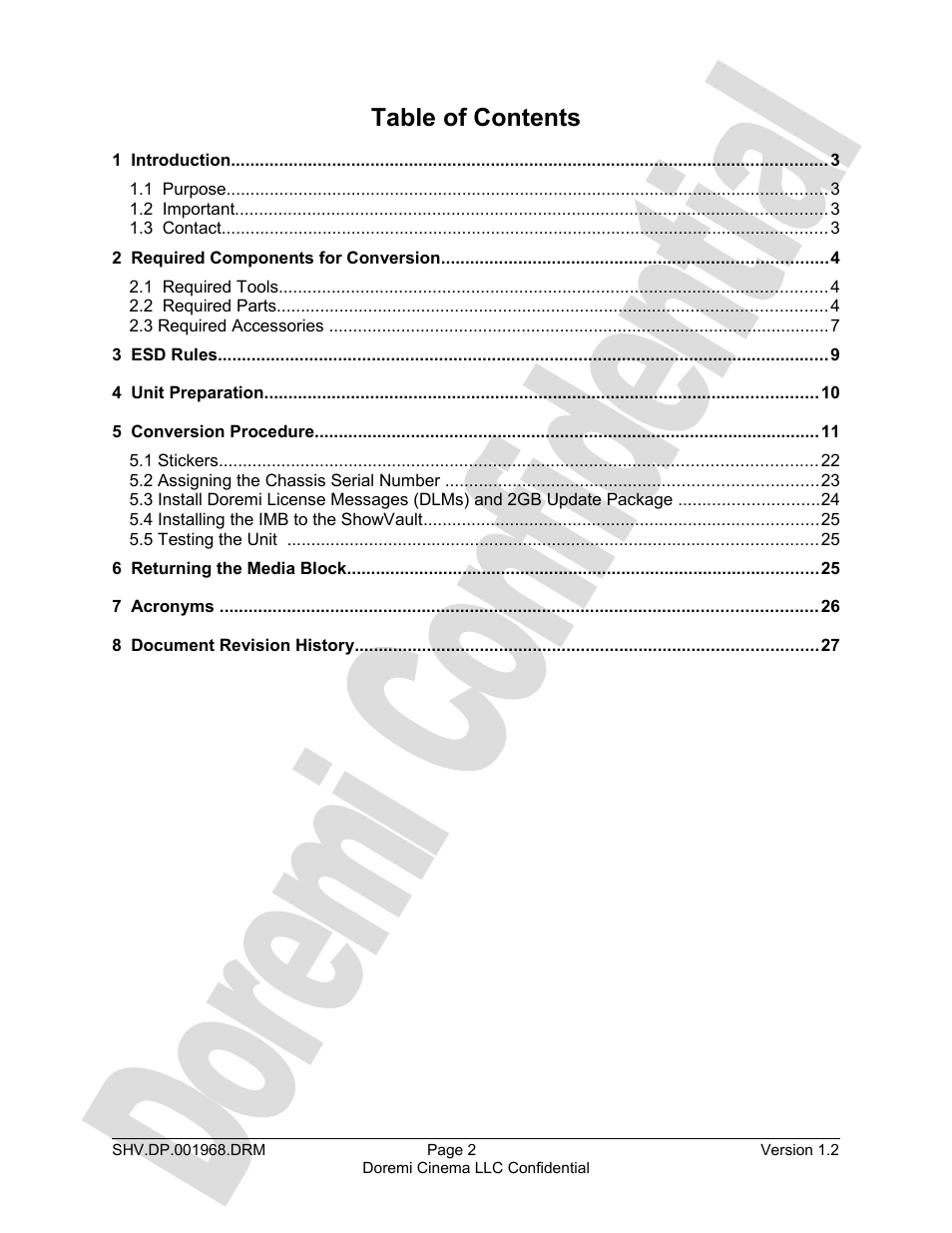 Doremi DCP to ShowVault Conversion Procedure User Manual | Page 2 / 27