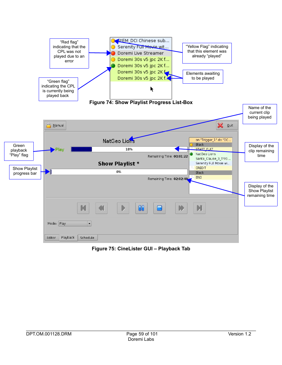 Figure 74) | Doremi DC-POST User Manual | Page 59 / 101