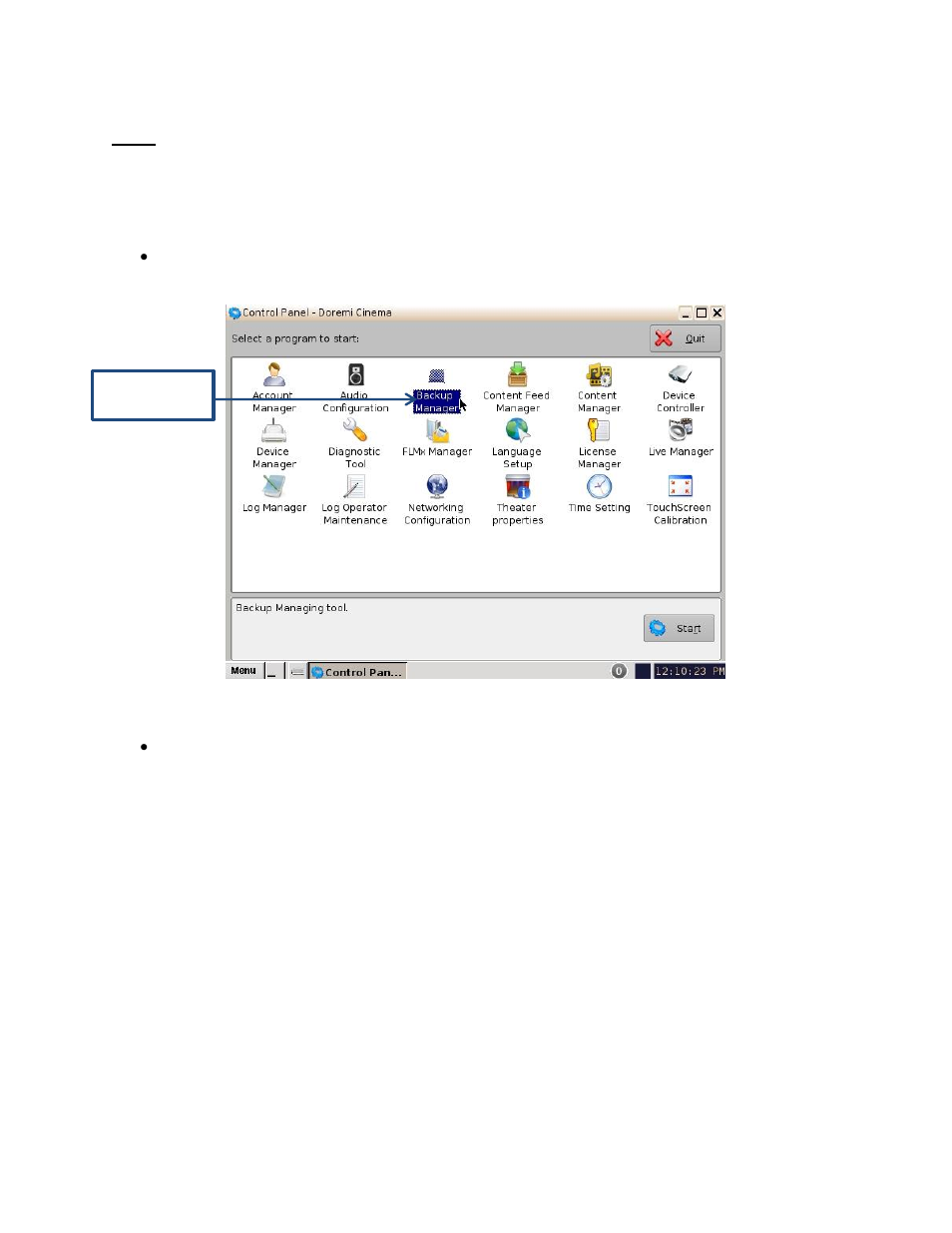 4 manual back up and restore, 1 manual back up to raid | Doremi DCP-2000 User Manual | Page 9 / 23