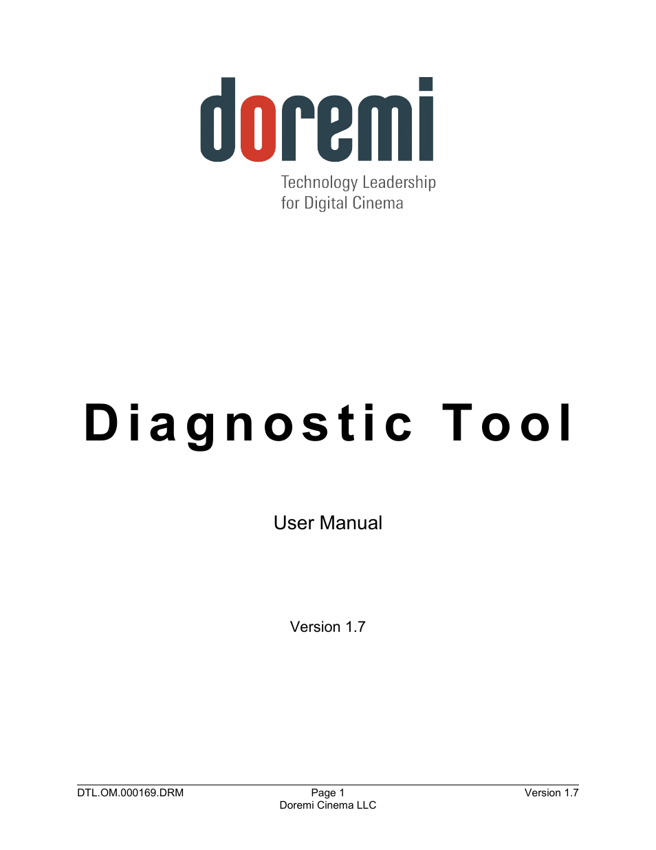 Doremi DCP-2000 User Manual | 35 pages
