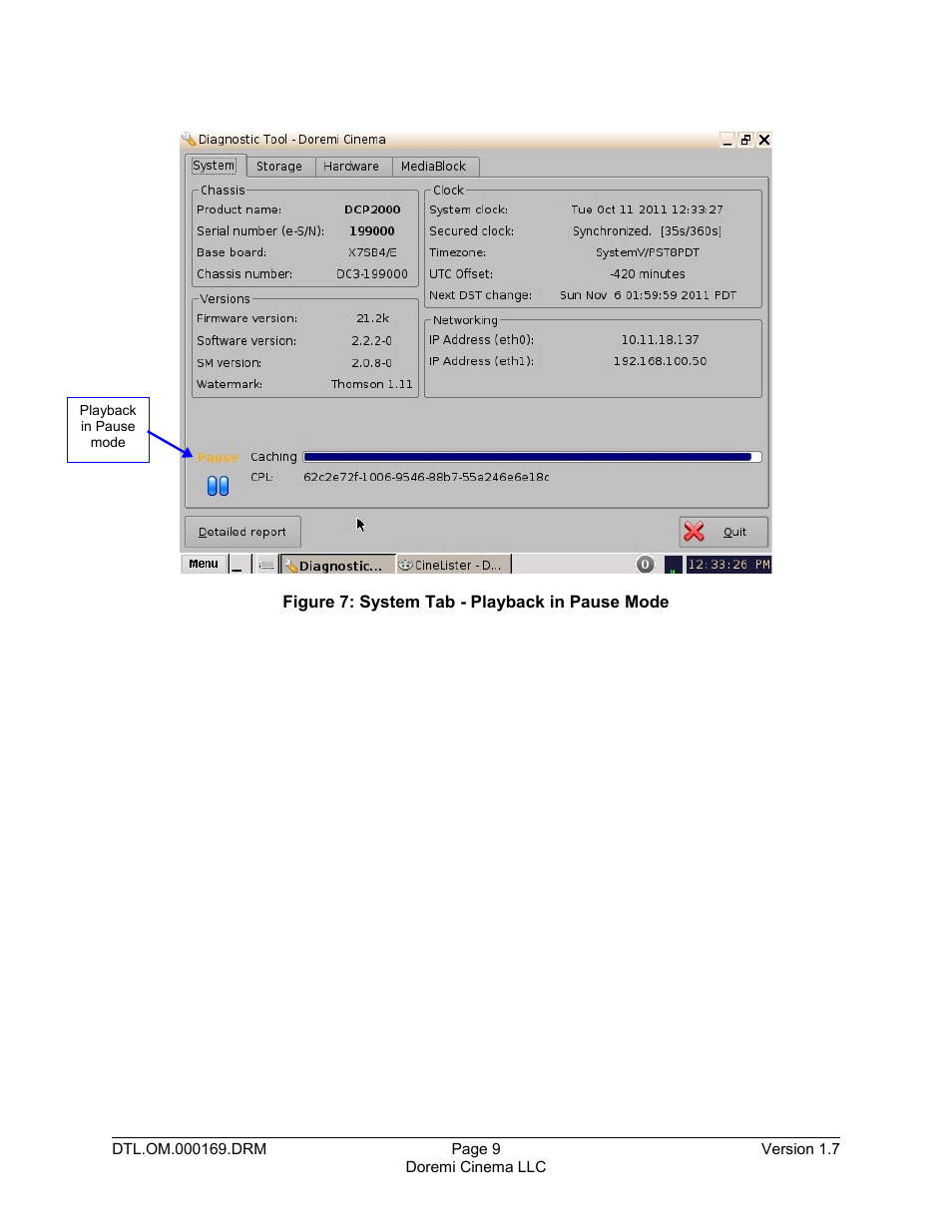 Doremi DCP-2000 User Manual | Page 9 / 35