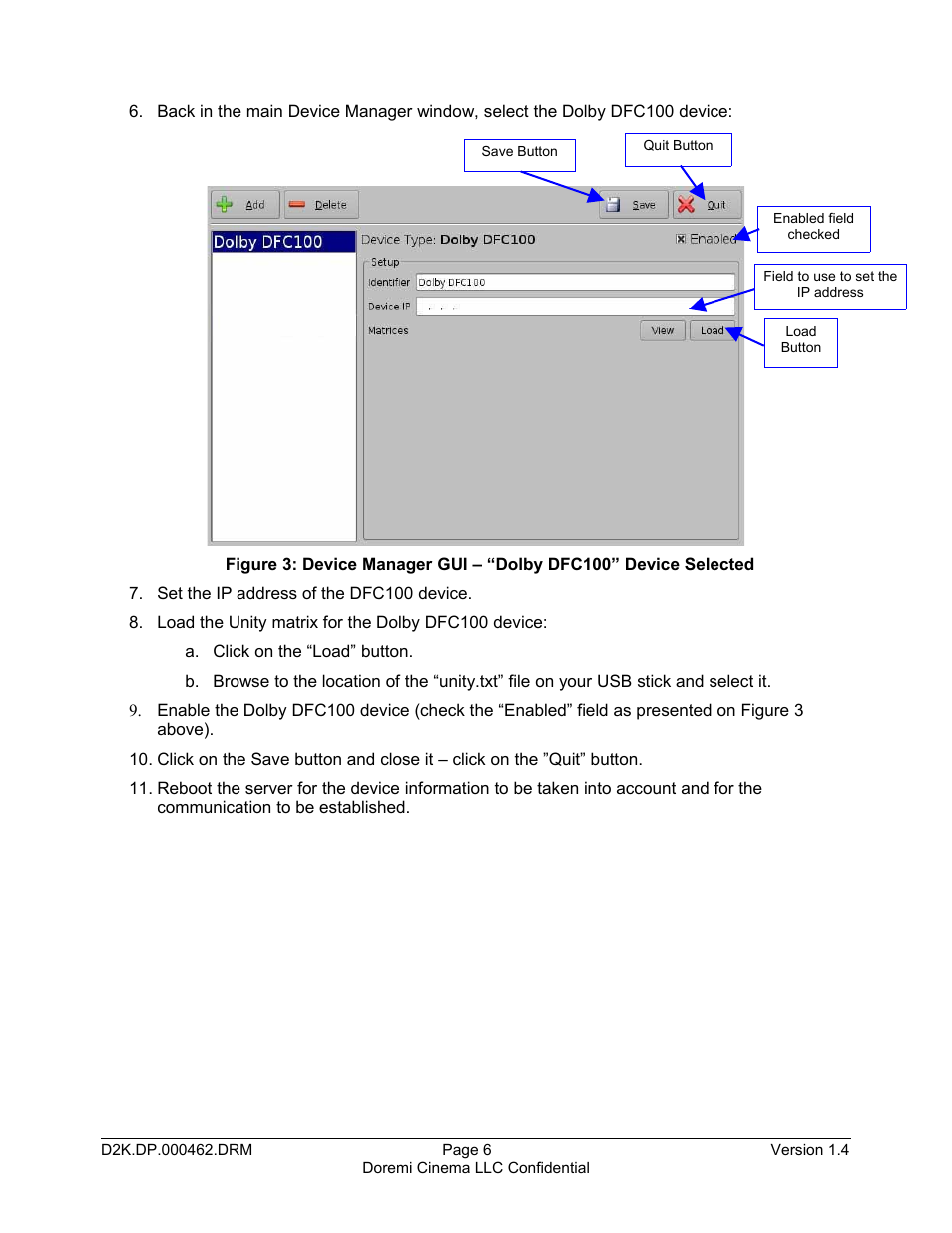 Doremi DCP-2000 User Manual | Page 6 / 11