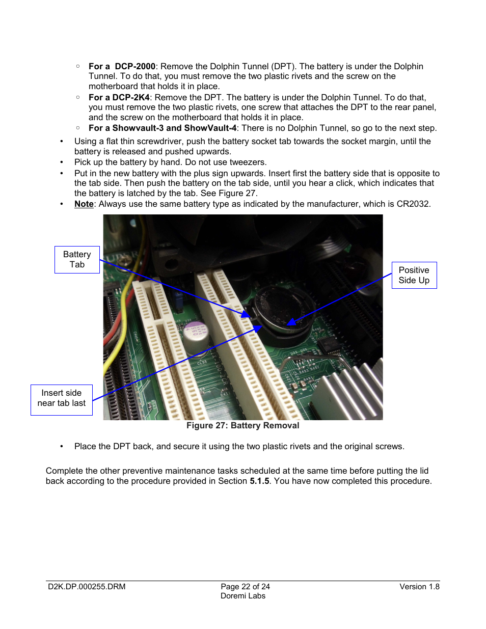 Doremi DCP-2000 User Manual | Page 22 / 24