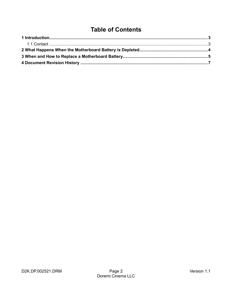 Doremi DCP-2000 User Manual | Page 2 / 7