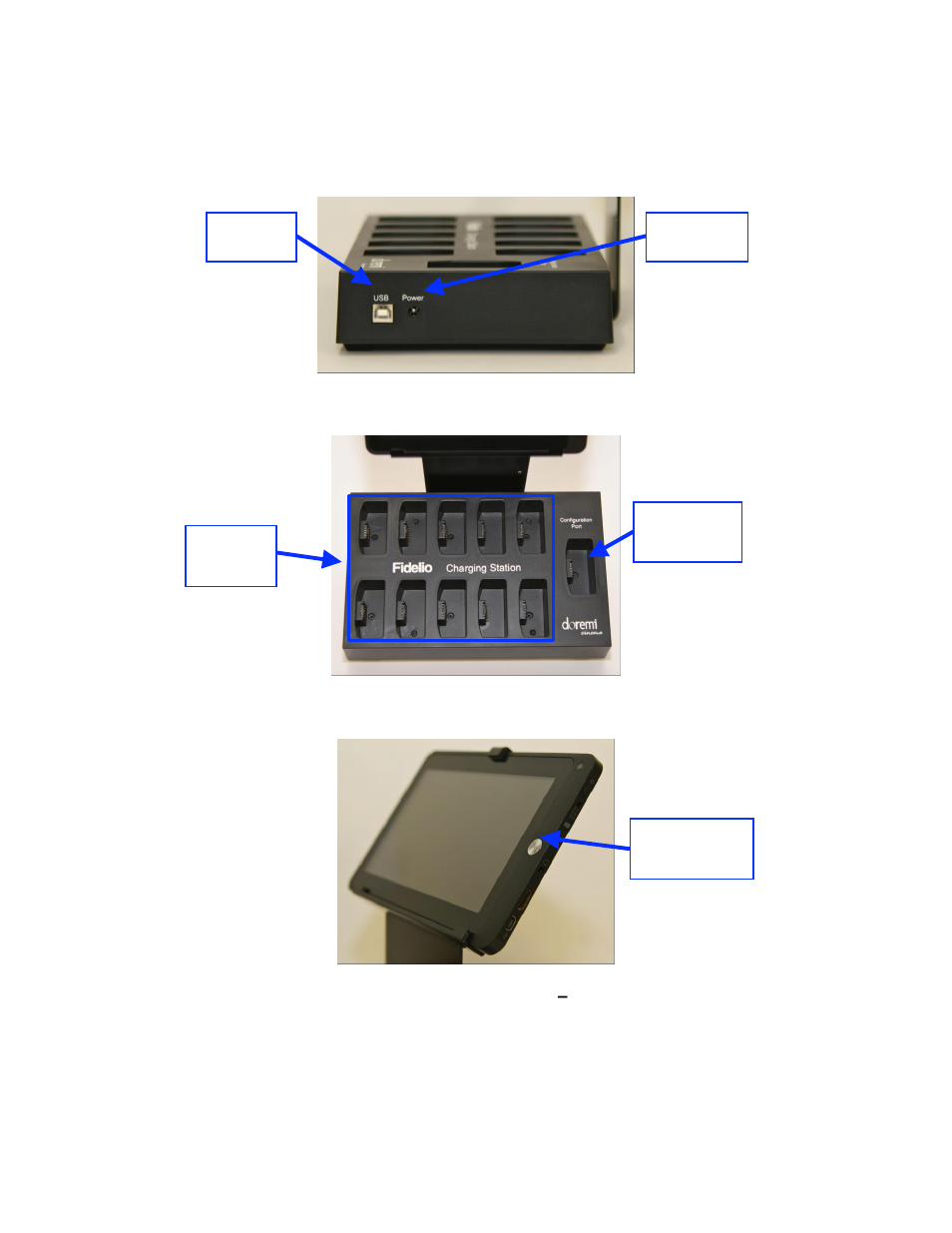 Fidelio configuration/charging station and tablet | Doremi Fidelio User Manual | Page 15 / 77