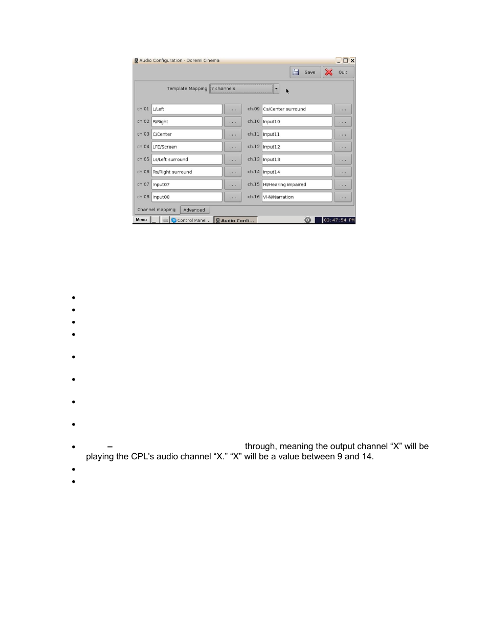8 channels | Doremi Fidelio User Manual | Page 40 / 77