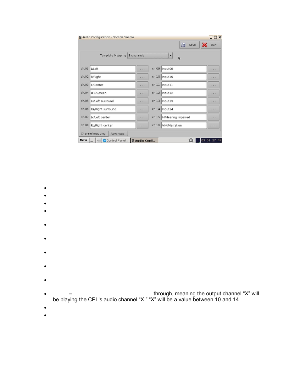 9 channels | Doremi Fidelio User Manual | Page 41 / 77