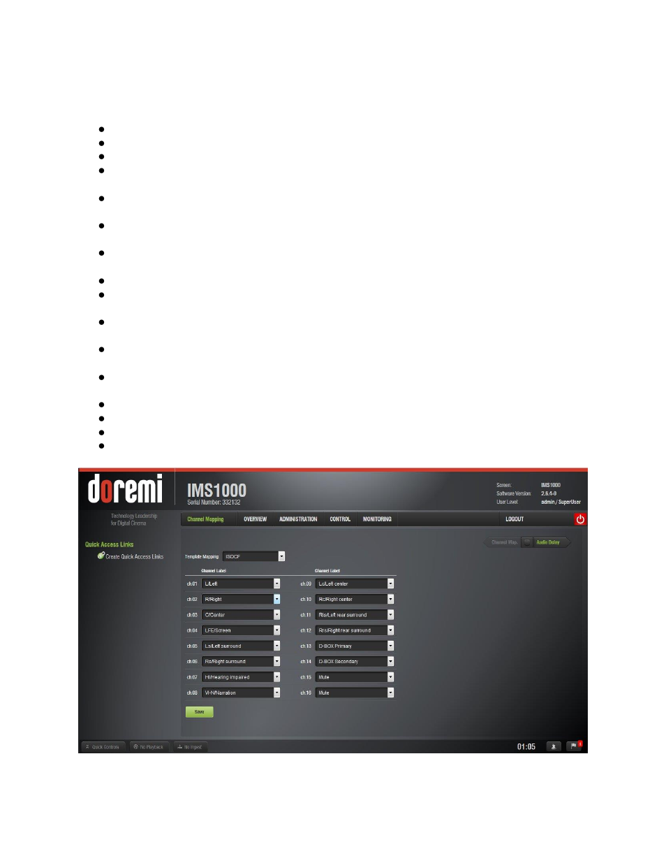 Isdcf | Doremi IMS1000 User Manual | Page 110 / 320