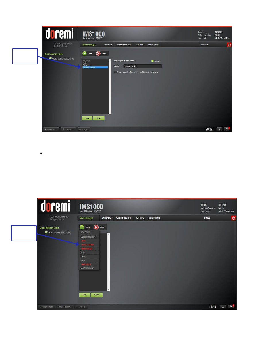 Missing license, Figure 133) | Doremi IMS1000 User Manual | Page 123 / 320