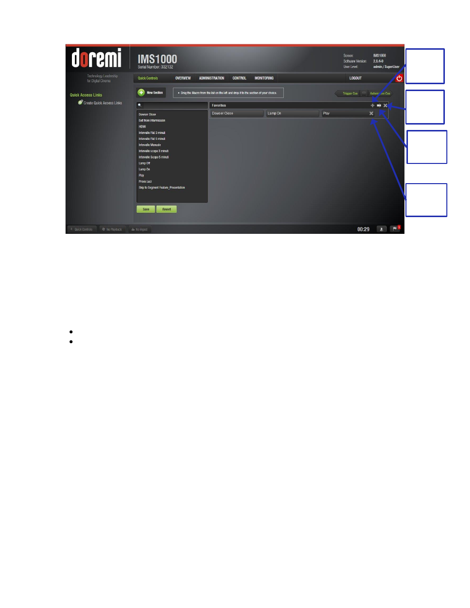 Executing the quick controls, Figure 157) | Doremi IMS1000 User Manual | Page 141 / 320