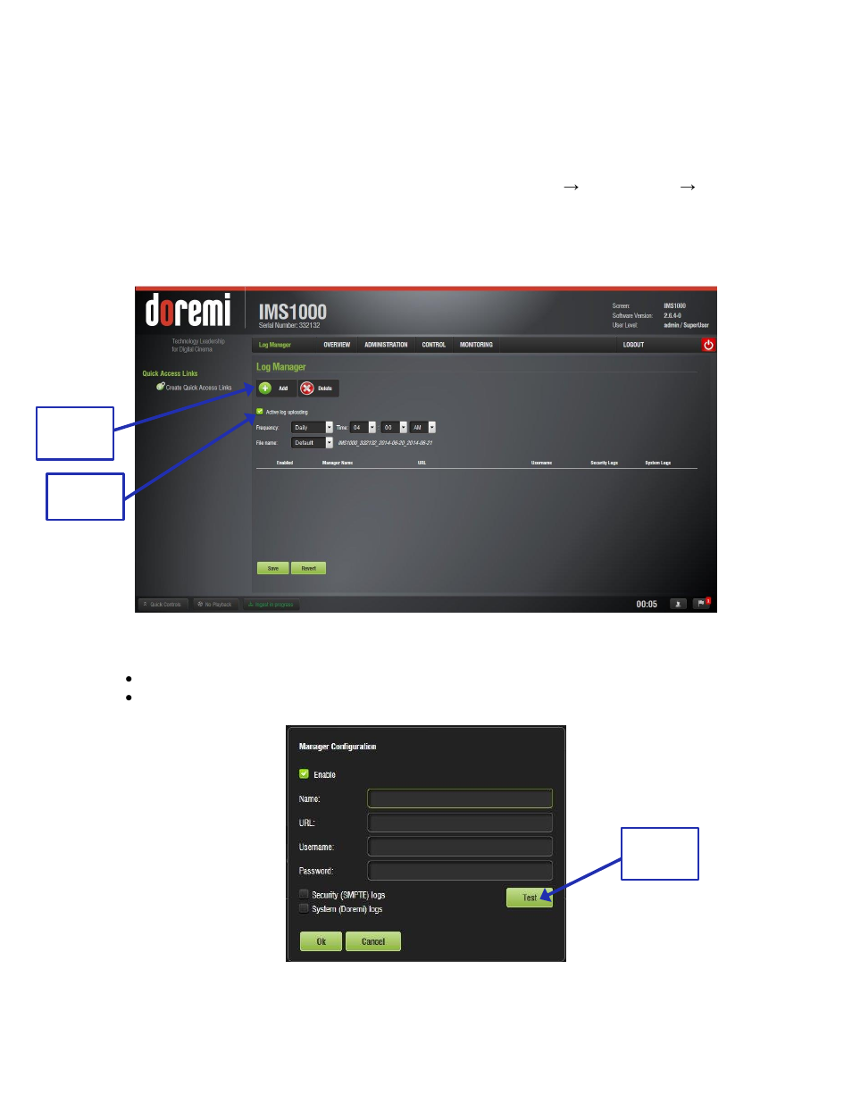 Automatic log upload manager, 19 automatic log upload manager | Doremi IMS1000 User Manual | Page 179 / 320