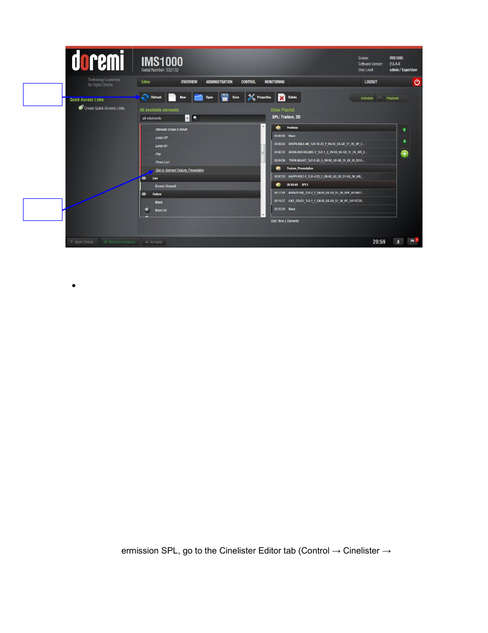 Marker, Intermission, Intermission spl | Doremi IMS1000 User Manual | Page 206 / 320