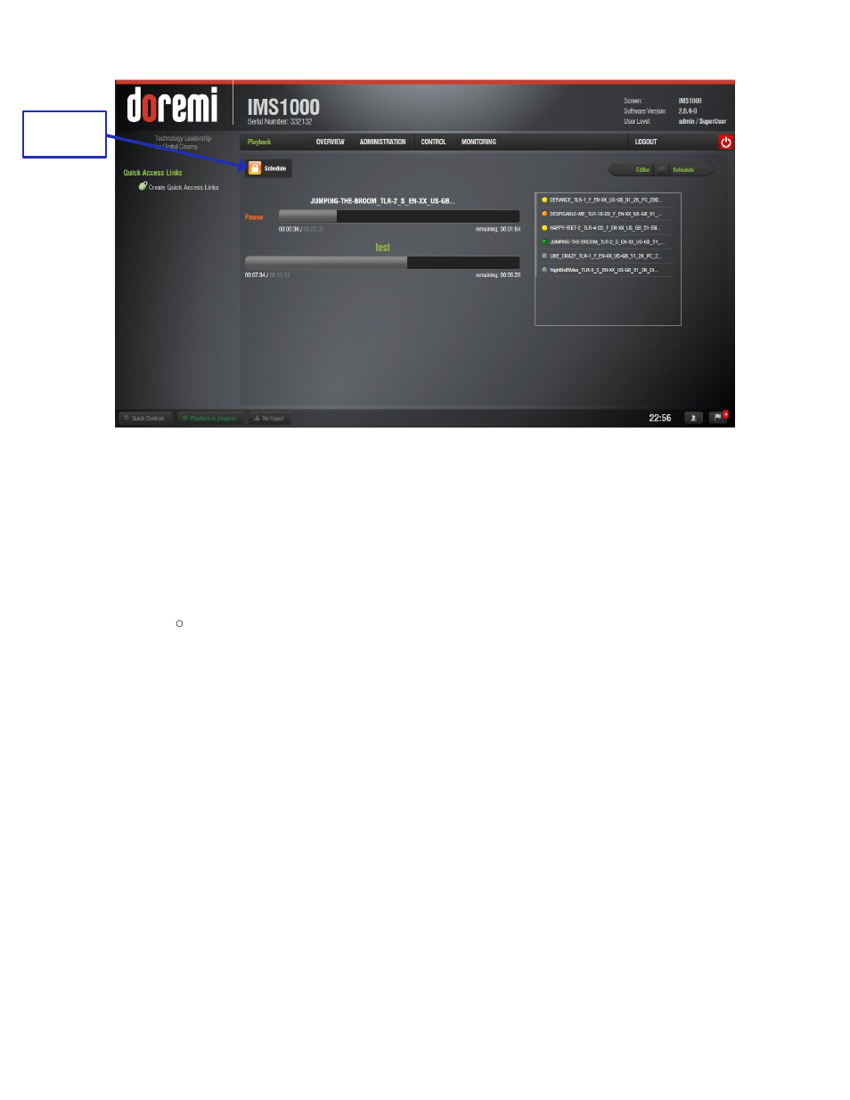 Playback alert messages | Doremi IMS1000 User Manual | Page 218 / 320