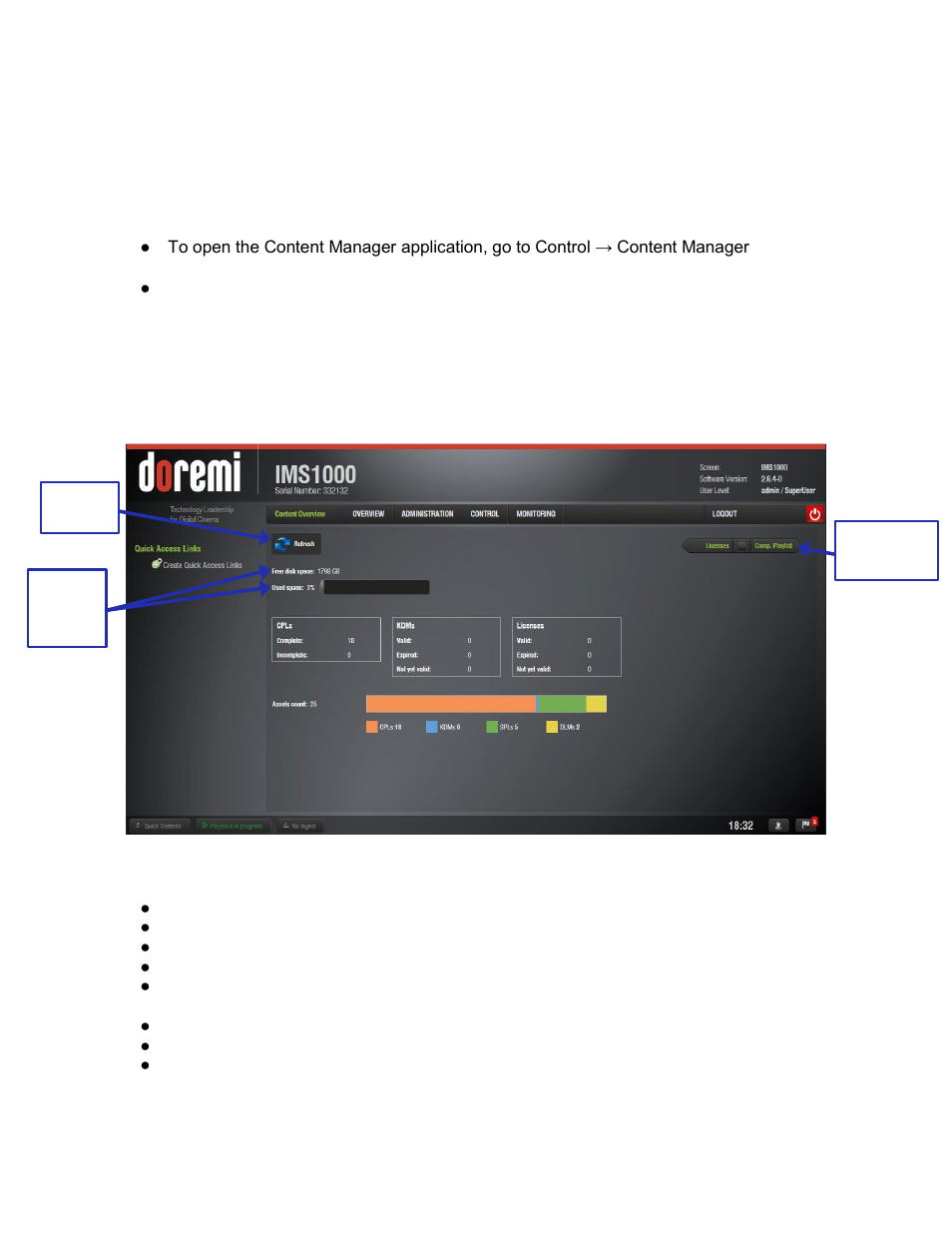 Content manager, Overview, 10 content manager | Doremi IMS1000 User Manual | Page 229 / 320