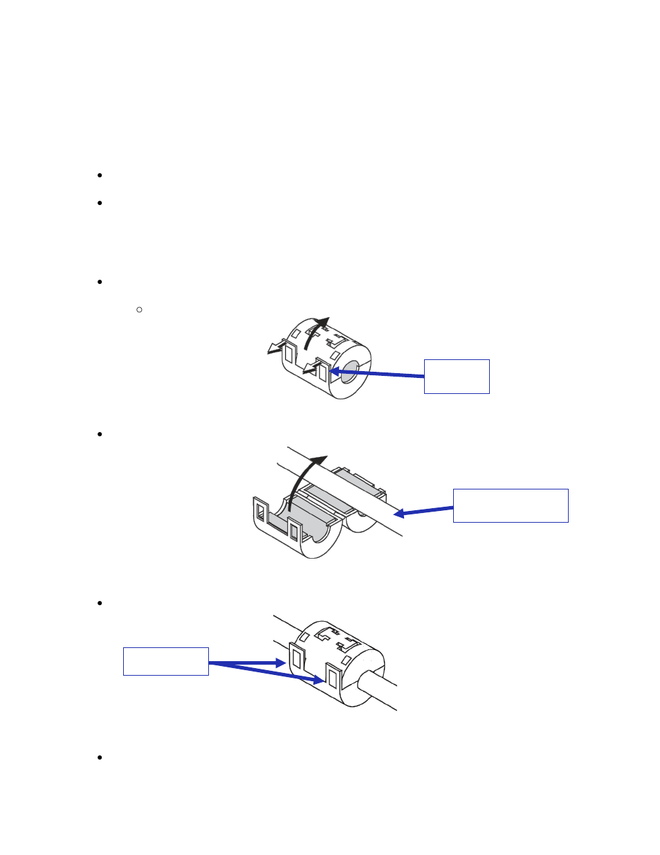 Appendix h: installing the ferrite cores, Mounting the ferrite core clamp, N 25 | 25 appendix h: installing the ferrite cores, 1 mounting the ferrite core clamp | Doremi IMS1000 User Manual | Page 310 / 320