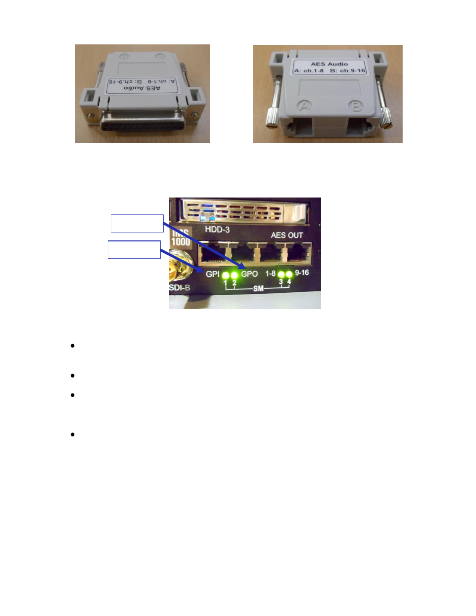 Gpi/gpo cables installation, 5 gpi/gpo cables installation | Doremi IMS1000 User Manual | Page 42 / 320