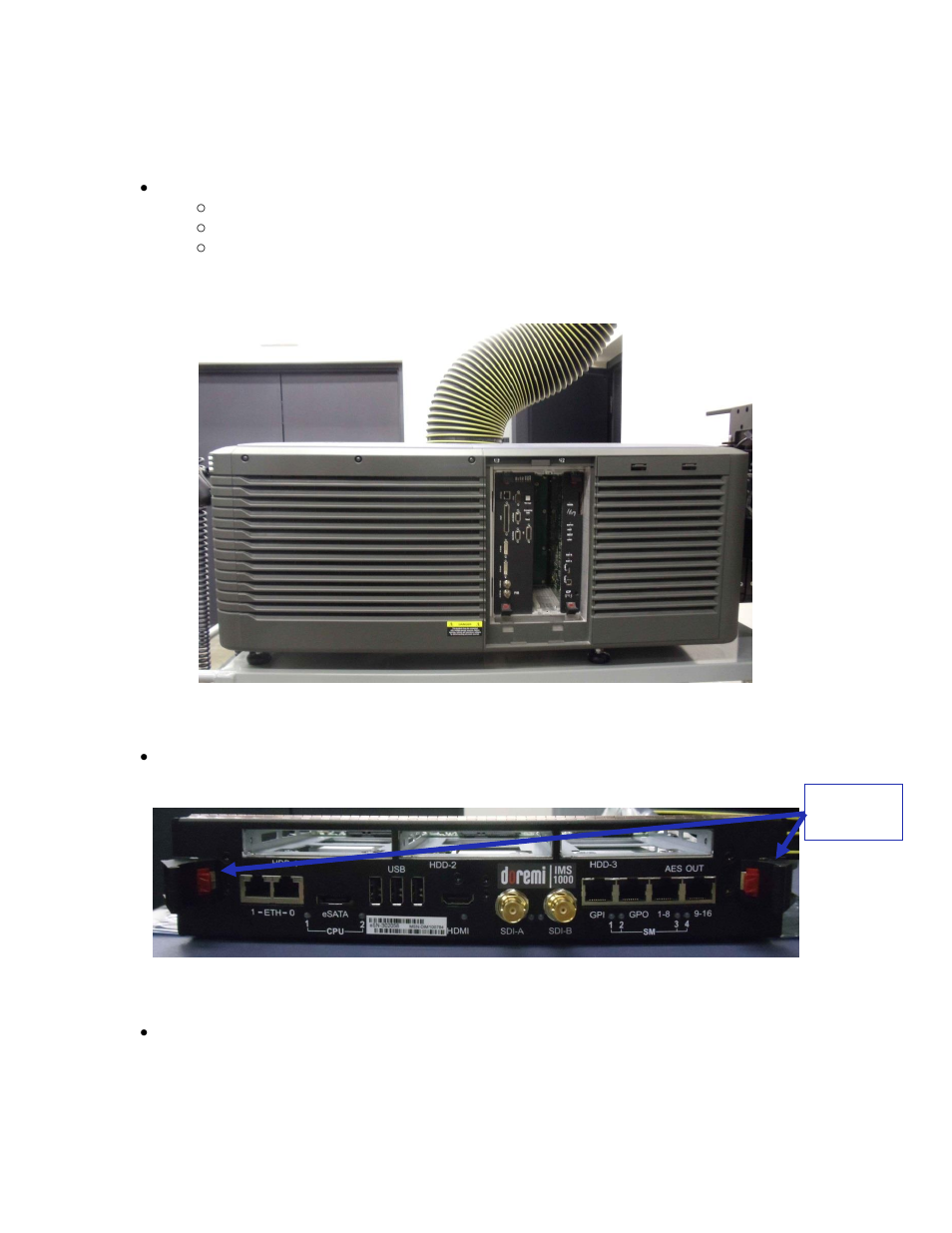 Preparation | Doremi IMS1000 User Manual | Page 66 / 320