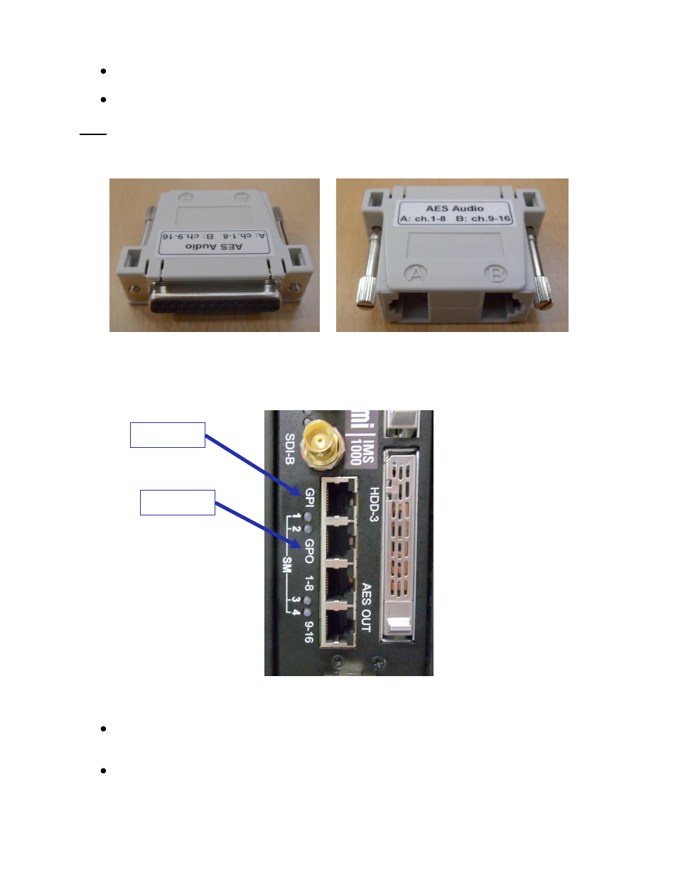 Gpi/gpo cables installation, 4 gpi/gpo cables installation | Doremi IMS1000 User Manual | Page 71 / 320