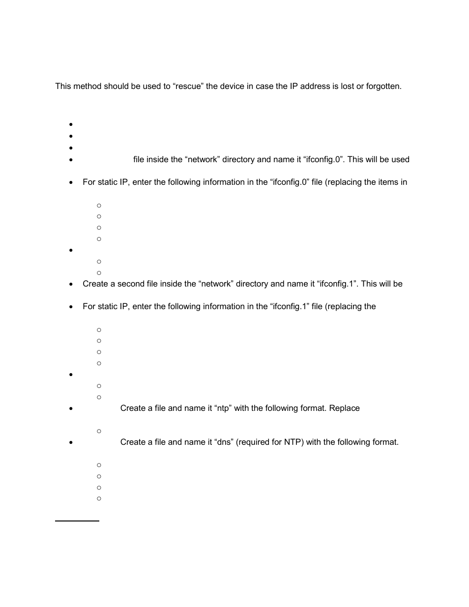 Network configuration via usb, 3 network configuration via usb | Doremi LE100 User Manual | Page 19 / 52