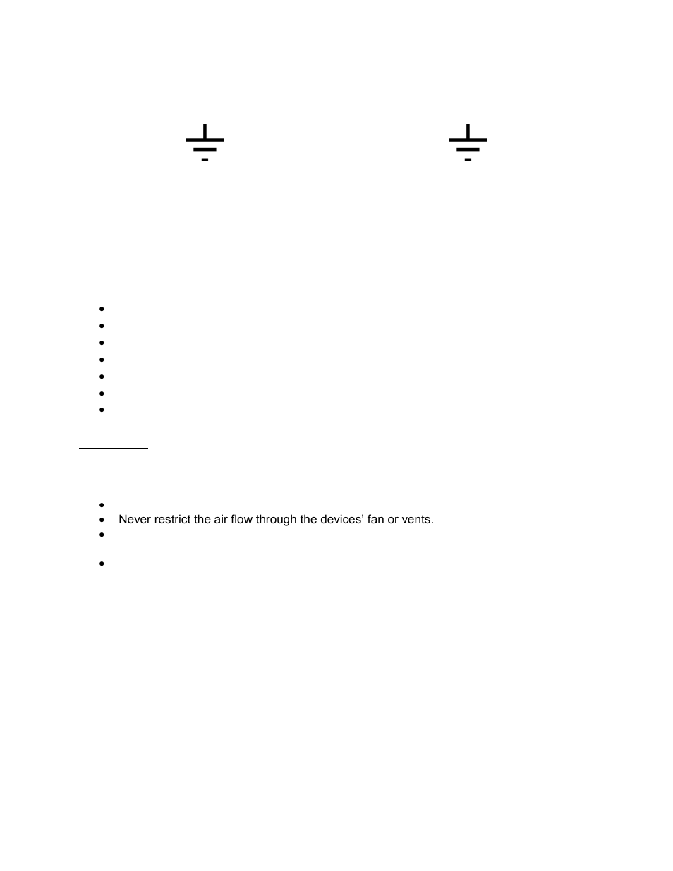 Warning | Doremi LE100 User Manual | Page 6 / 52