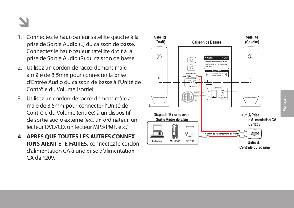 Installation | COBY electronic CSMP77 User Manual | Page 29 / 38