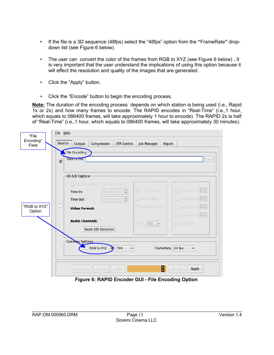 Doremi Rapid and Rapid-2x User Manual | Page 15 / 91