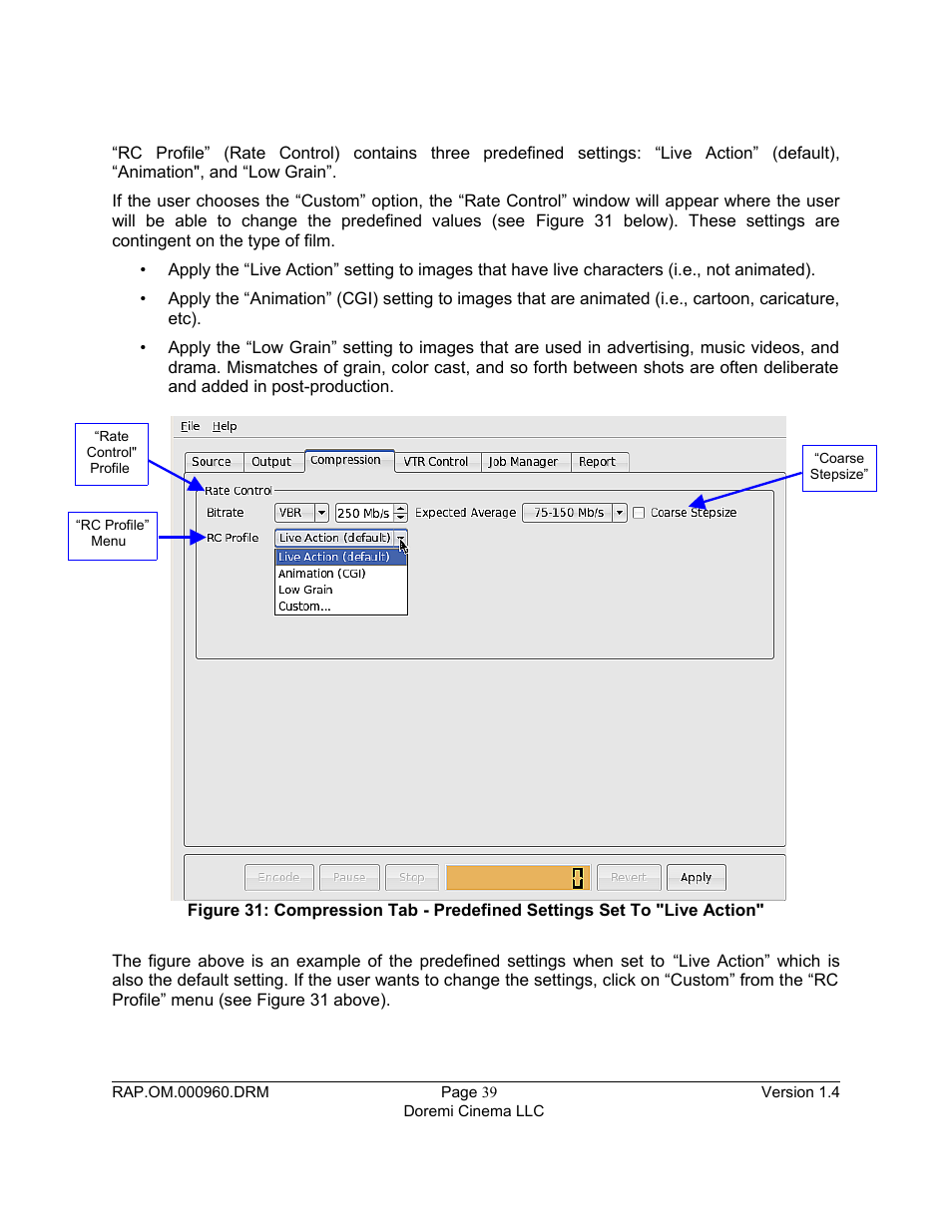 Doremi Rapid and Rapid-2x User Manual | Page 39 / 91