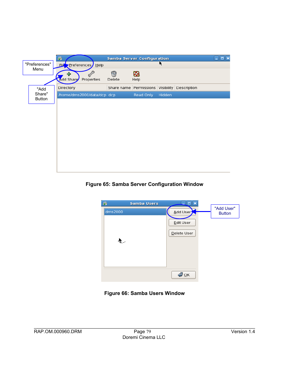 Figure 65, Figure 66 | Doremi Rapid and Rapid-2x User Manual | Page 79 / 91