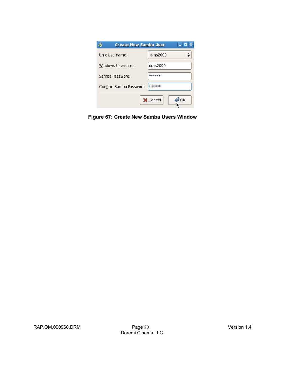 Figure 67 | Doremi Rapid and Rapid-2x User Manual | Page 80 / 91