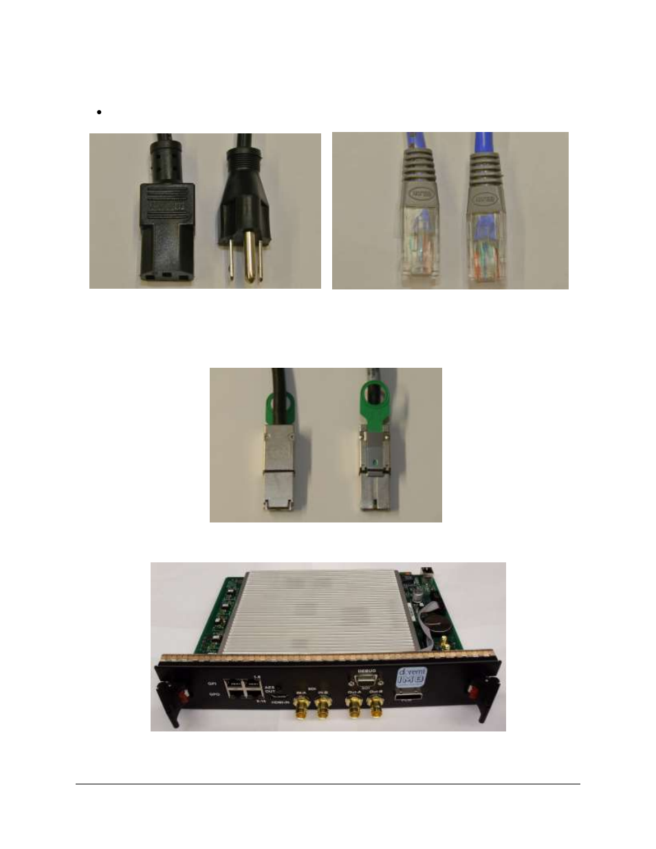 2 required components for installation | Doremi ShowVault / IMB User Manual | Page 7 / 40
