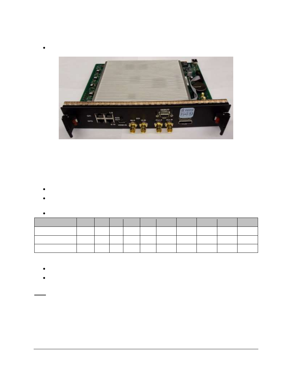3 imb board installation procedure, 1 imb board | Doremi ShowVault / IMB User Manual | Page 8 / 40