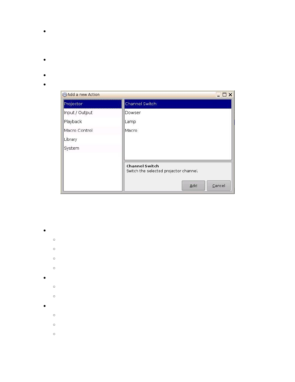 Action insertion | Doremi ShowVault / IMB User Manual | Page 45 / 146