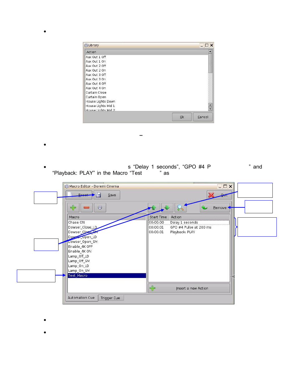 Resulting macro setting, 8 resulting macro setting | Doremi ShowVault / IMB User Manual | Page 55 / 146