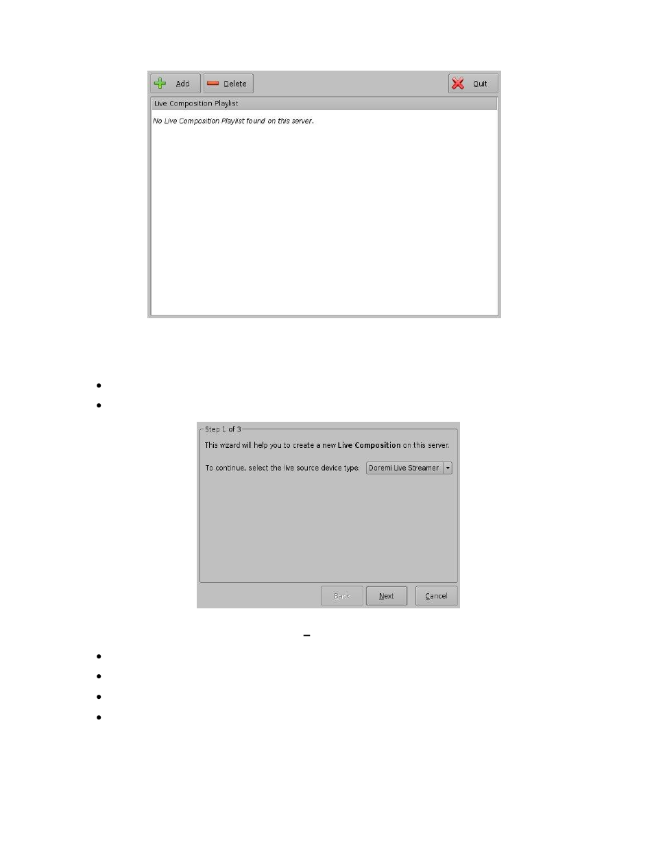 Creating a live event | Doremi ShowVault / IMB User Manual | Page 123 / 276
