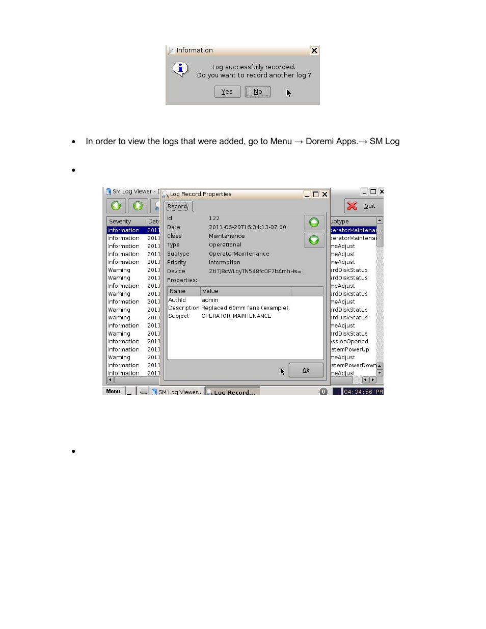 Exporting system logs | Doremi ShowVault / IMB User Manual | Page 132 / 276