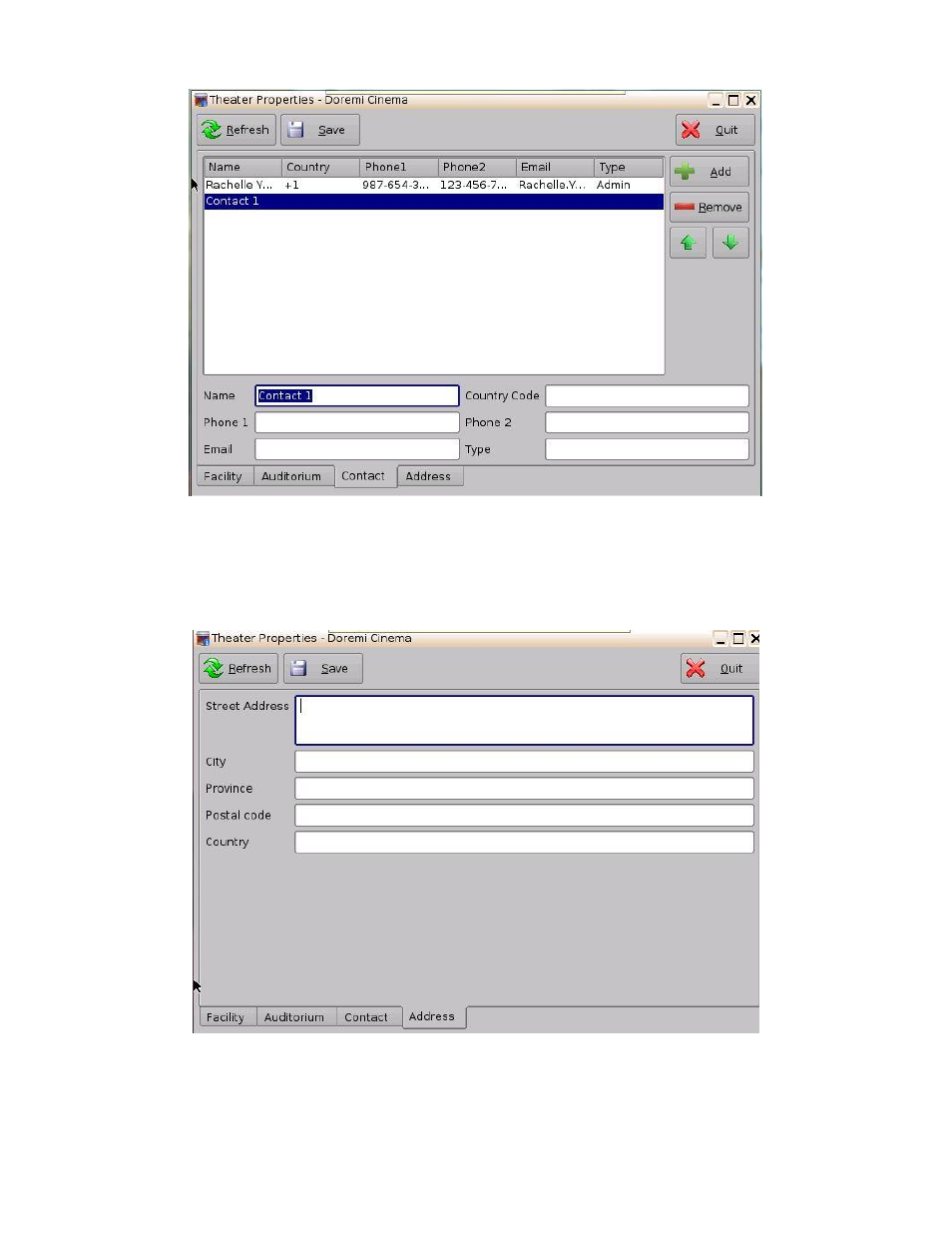 Address tab, 4 address tab | Doremi ShowVault / IMB User Manual | Page 138 / 276